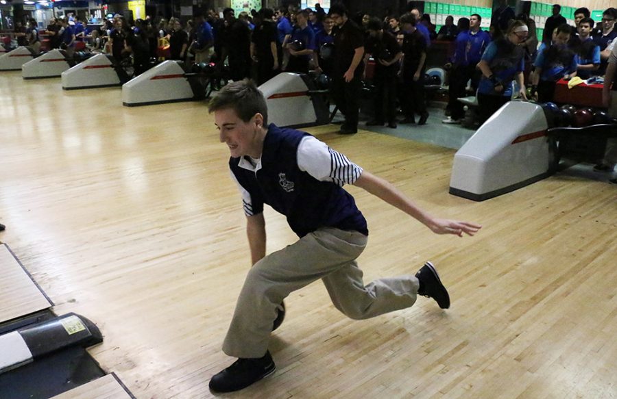 Senior Nick Toby was one of the highest average mens bowlers that saw improvement this season.
