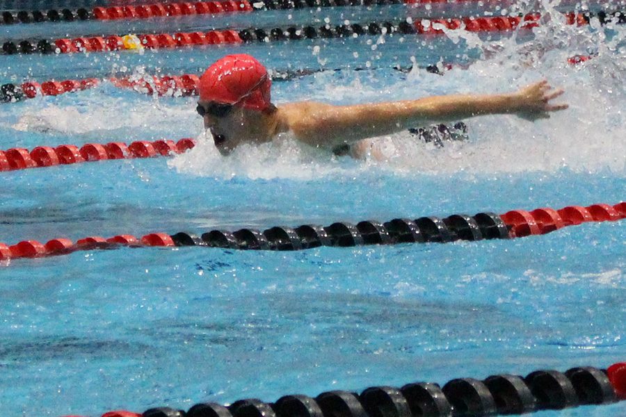 The swimmers return to the IUPUI Natatorium for the Schools With No Pools meet on Jan. 23.