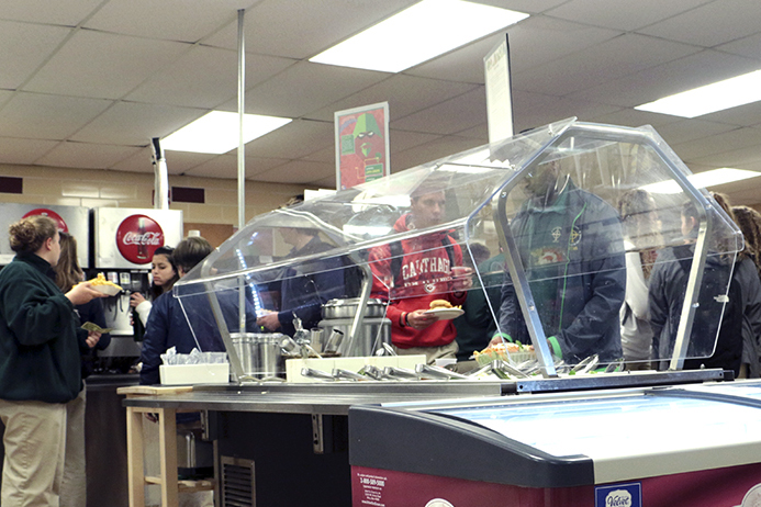 The cafeteria has added vegan options to most daily lunch menus. 