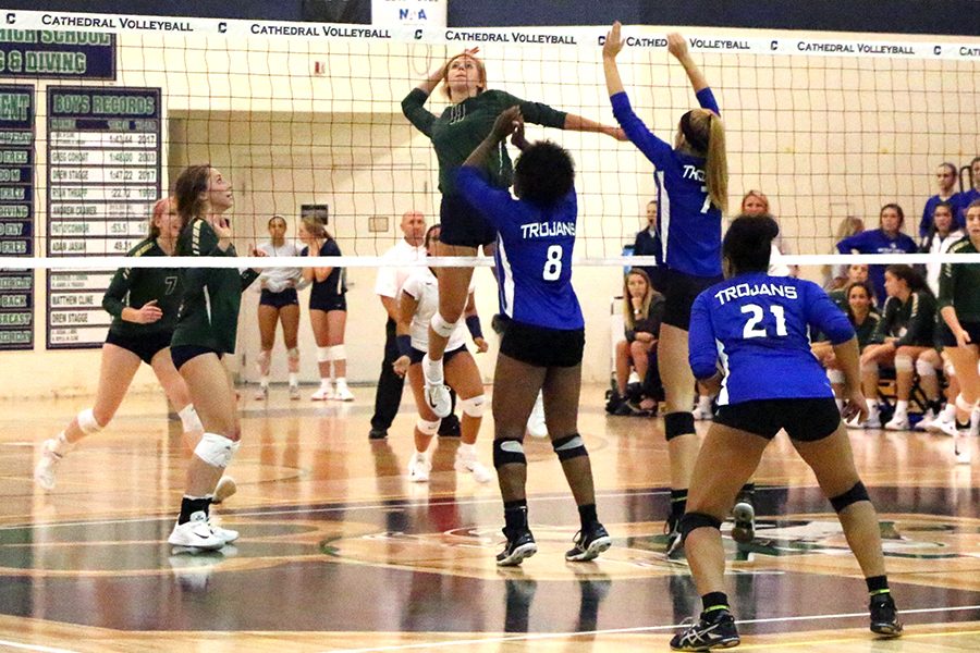 The women's volleyball team, in action last year against rival Bishop Chatard, travels to Warren Central on Aug. 22 for a 7:30 p.m. varsity match agains the Warriors. 