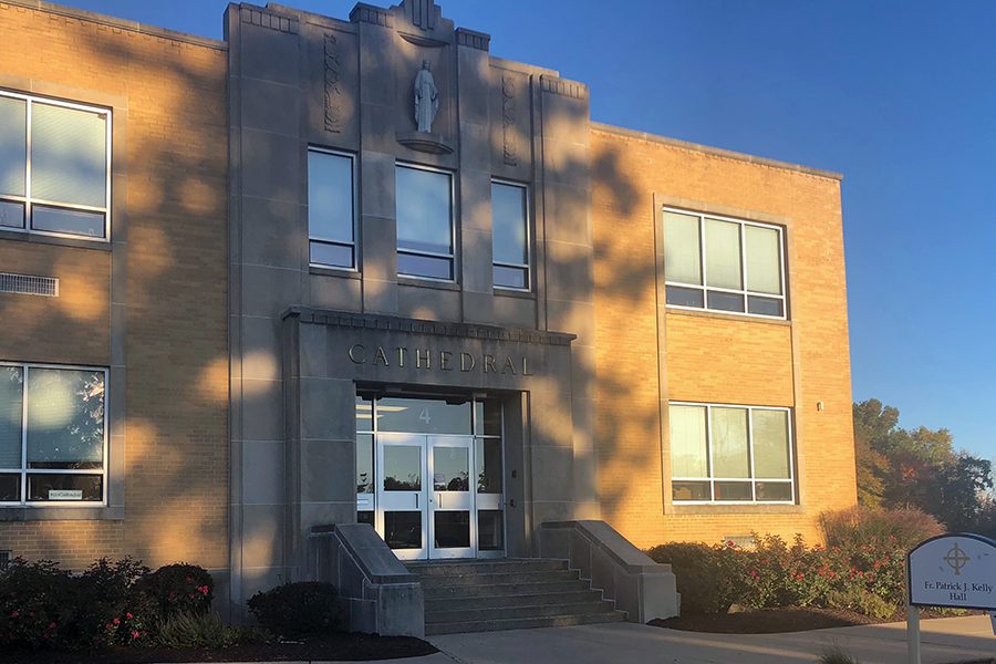 front of main entrance