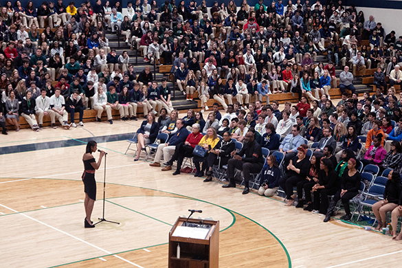 Students, faculty and staff gathered in the Welch Activity Center on Feb. 13 to celebrate Black History Month.