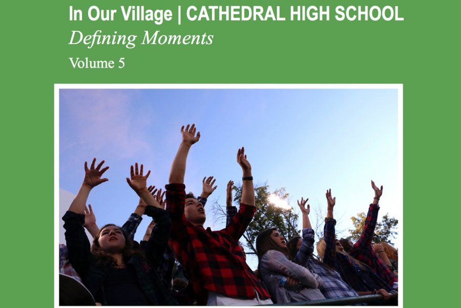 A photo by junior Caroline Steiger was chosen for cover of this year's edition of the In Our Village book. 