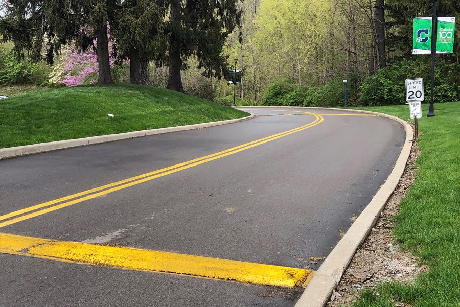 The speed bumps on the Hill are typically replaced every year. 