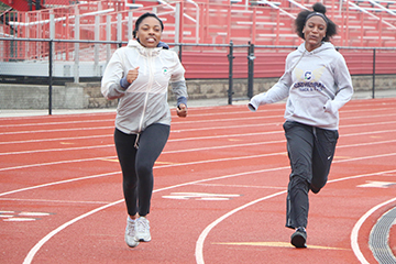 The women's track and field team is gearing up for the Sectional. 