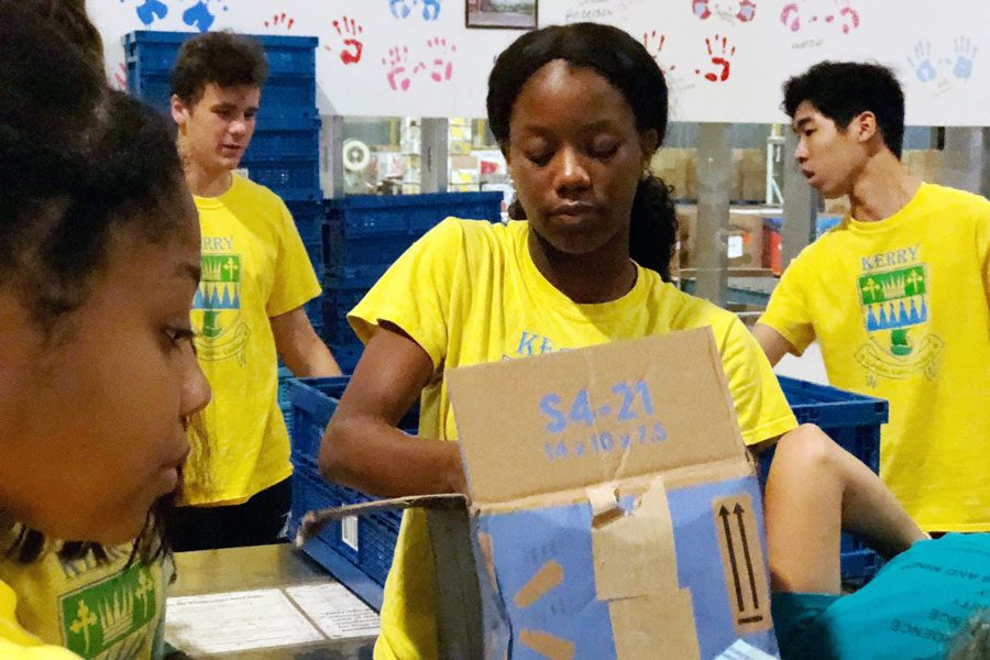 Students participate in last year's annual Day of Service. 