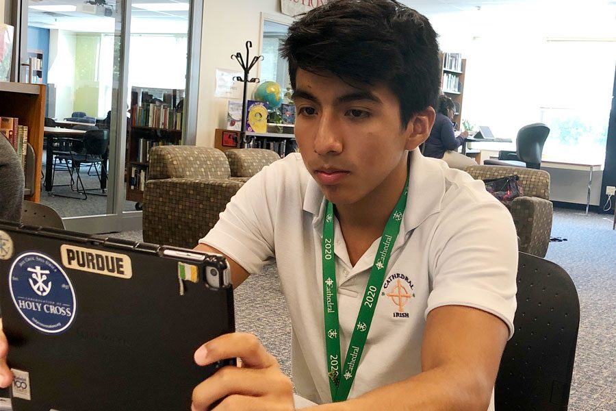 Senior Edwin Perez took the school's SAT prep course last year and said doing so helped him improve his scores. 