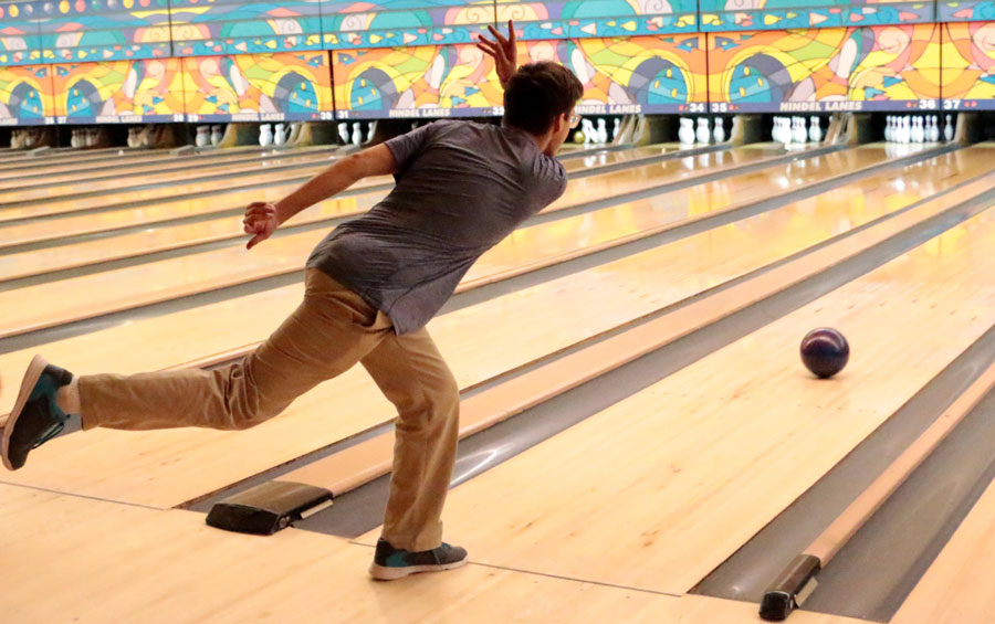 The bowling team competes at Woodland Bowl on Nov. 21. 