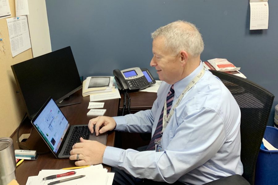 Director of counseling Mr. Duane Emery, along with the other counselors and the admissions staff, have used technology to communicate with the incoming freshmen and their parents. 