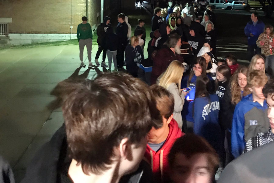 Fans stood in line for up to 45 minutes to buy tickets for the City tournament semifinal games. 