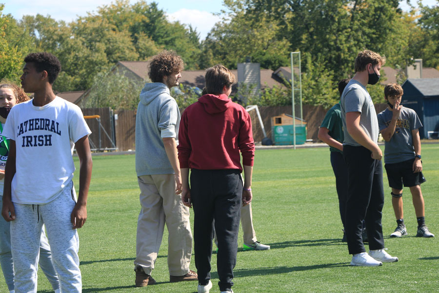 Peer mentors are now able to go outside with their freshmen to participate in activities. 