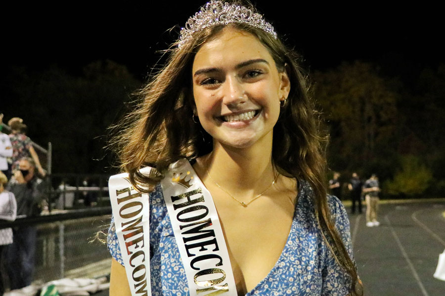 Senior Mae Whitlock was crowned Homecoming queen at the game on Oct. 9. 