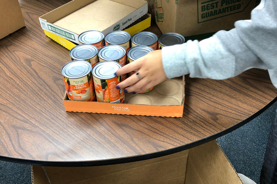 Math extra credit from the canned food drive that would have gone toward first semester finals now will be applied to second semester finals. 