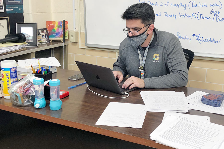 Social studies teacher Mr. Criag Blanchet said he sees both advantages and disadvantages if the federal minimum wage were to be raised to $15 an hour. 