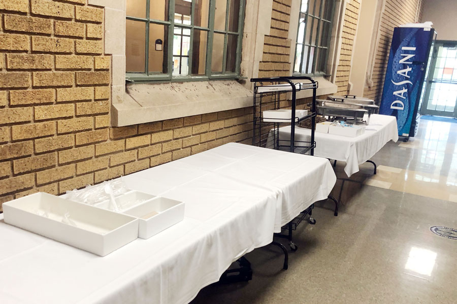 Due to a staff shortage, lunch will be not be served in Loretto Hall for the next several days, starting April 6. 