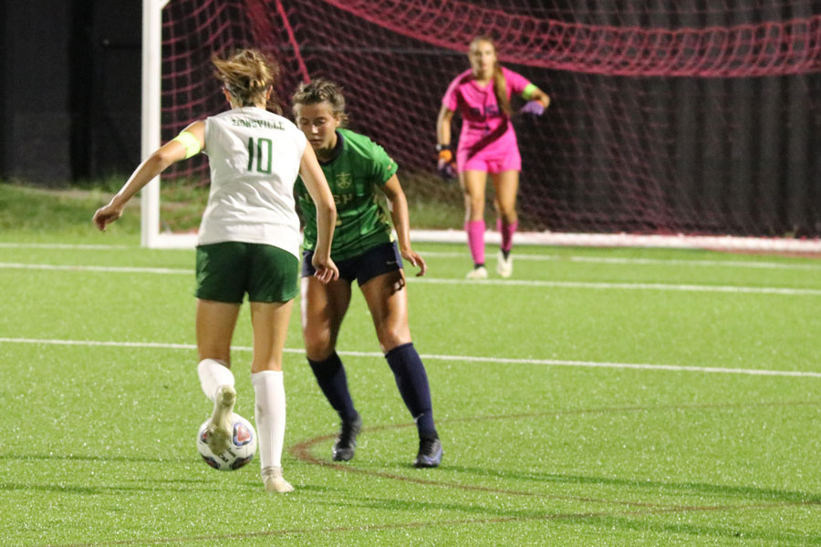 The womens soccer team, in action earlier this season, is gearing up for the City tournament. 