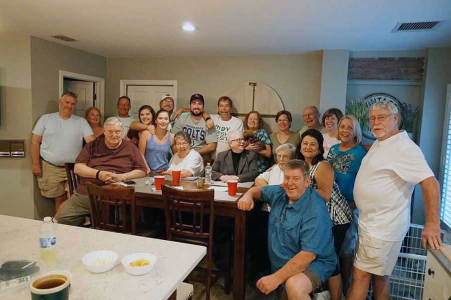 For religion teacher Mr. Matt Cannaday, a gathering with the entire family is part of his Thanksgiving tradition. 