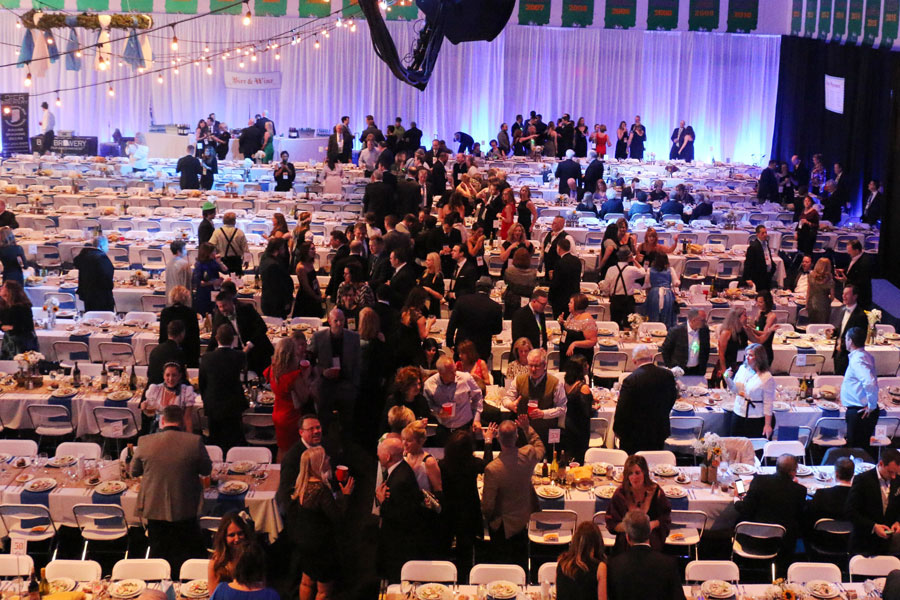 Supporters of Cathedral High School attend a previous year's ShamrAuction in the Welch Activity Center. 