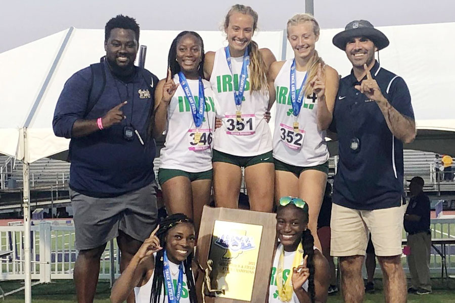 Last year the women’s track and field team won the State championship for the first time in the history of the school.