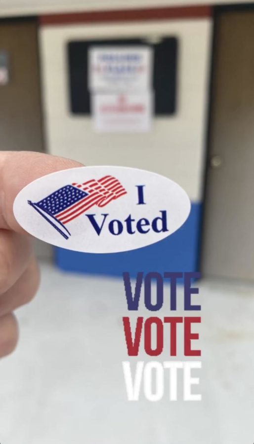 People post pictures of their stickers as America still takes pride in voting.