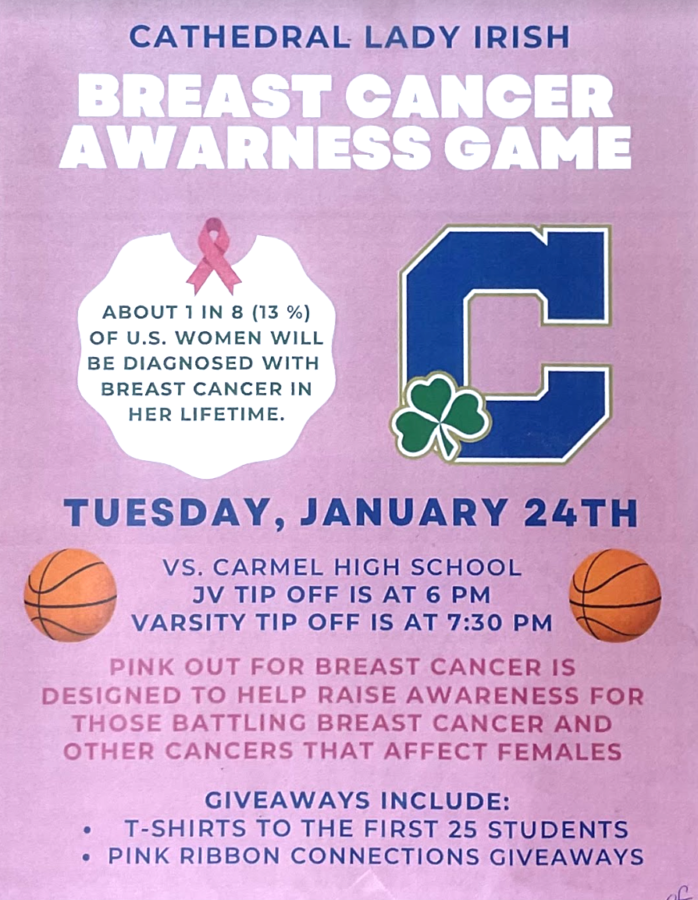 The Breast Cancer Awareness Game is Tuesday, January 24th.
