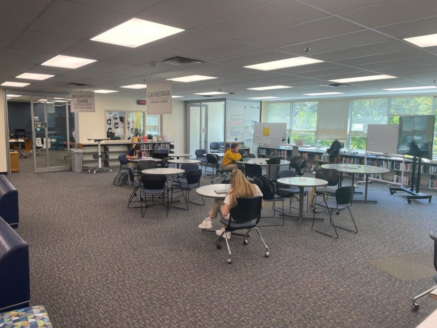 The Unified Media Center has already gone through many changes. Newspaper and Yearbook classes are at the back of the media center while Broadcasting classes are in the studio.
