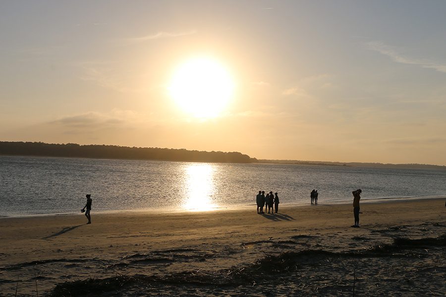 On the first day back from spring break, scenes such as this one experienced by the mission trip participants in South Carolina were but a fleeting memory. 