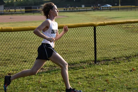 Junior Cole Hocker runs earlier in the season at the Plainfield Relays. Hocker and his fellow runners will compete in the men's cross-country State Finals on Oct. 28 in Terre Haute. 