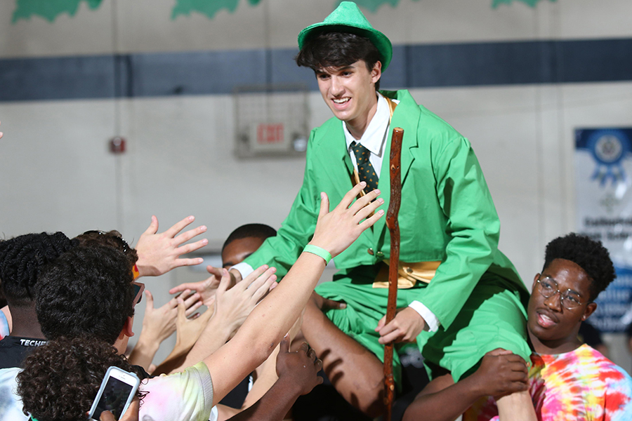 Senior Daniel Jamell is not only this year's leprechaun. He also considers himself a huge Tom Petty fan.