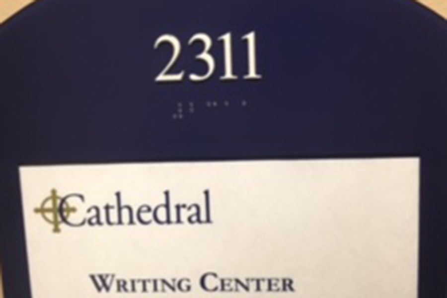 The writing center is staffed by senior English students and is located on the second floor of Loretto. 