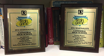 The Brain Game team hopes to continue its streak of winning awards such as these.