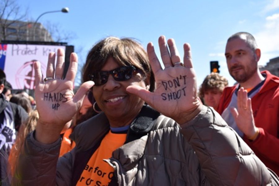 One of the 500,000 participants in the March for Our Lives makes her feelings clear. 