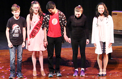 Several actors prepare to take a bow during last year's Rookie Showcase. 