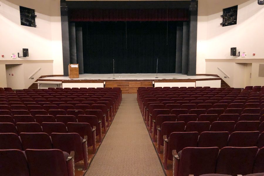 The auditorium will be the site of next year's theater productions. 