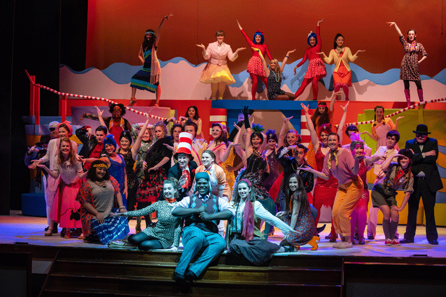 Hundreds of students, both on stage and off, were involved in the spring musical. 