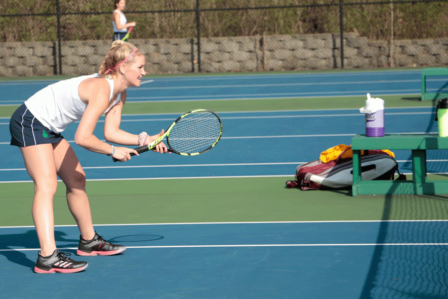 The women's tennis team opens Regional tournament play on May 21 at North Central. 