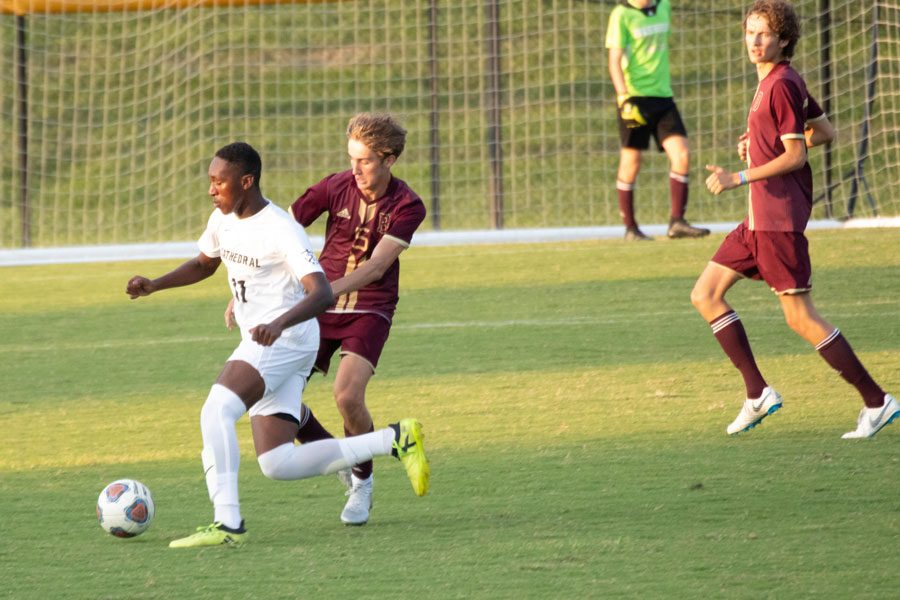 The men's varsity soccer team traveled to Brebeuf Jesuit on Sept. 10, falling to the Braves 3-1. 