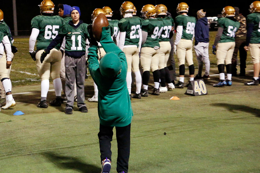 Not all the action was on the field during the football team's Sectional championship win over Decatur Central. 