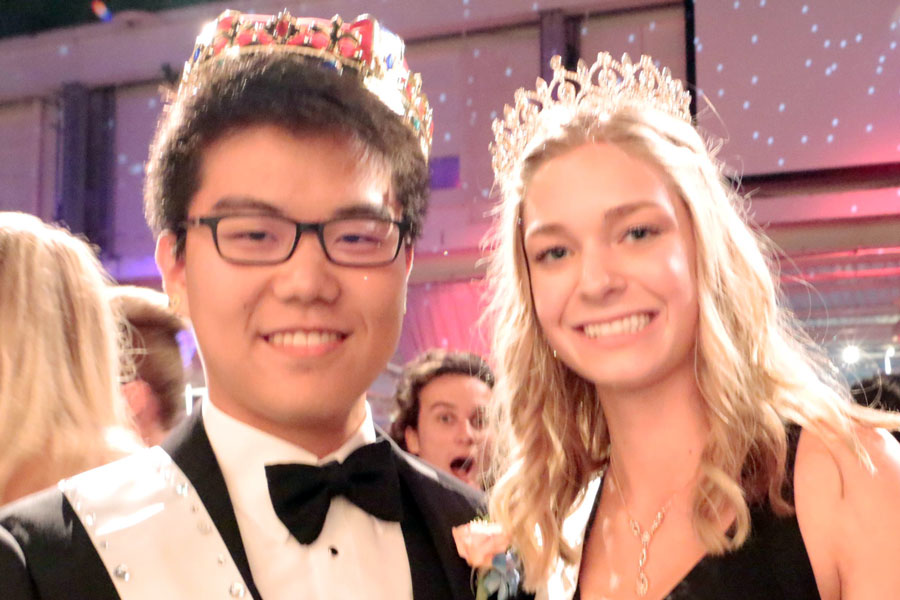 Juniors interested in planning this year's prom will meet Jan. 23 during flex. Last year, John Chai '19 and Rachel Leighton '18 were crowned king and queen. 