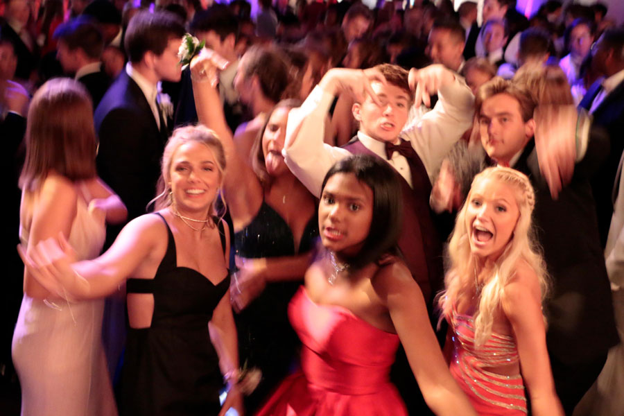 Prom goers hit the dance floor at last yea's event at  Crane Bay.