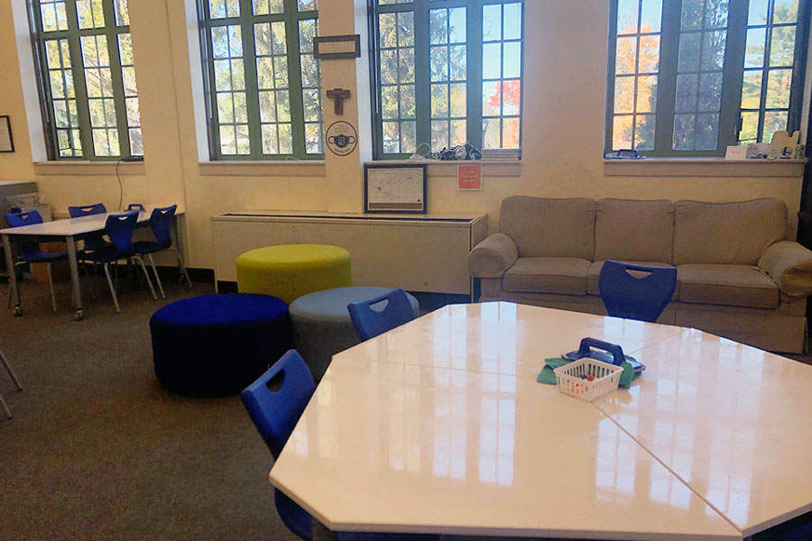 The Learning Commons, which is located on the first floor of Loretto Hall, is just one of the places where students may receive academic help, despite the lack of flex this year.