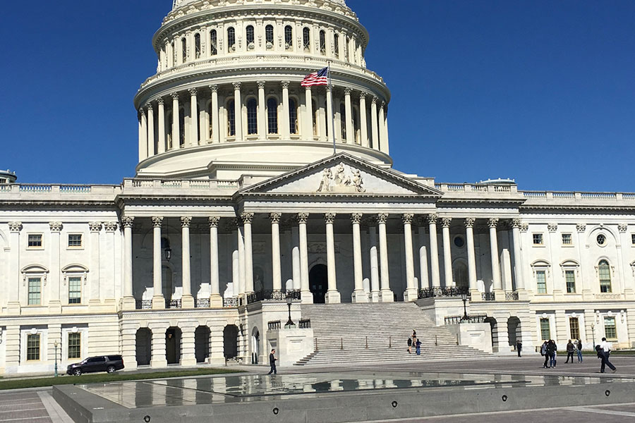 The Capitol in Washington, D.C. was the site of riots in early January. 