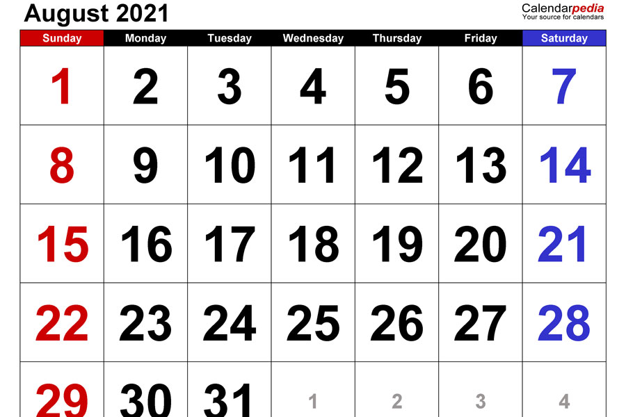 Administration releases next year's school calendar