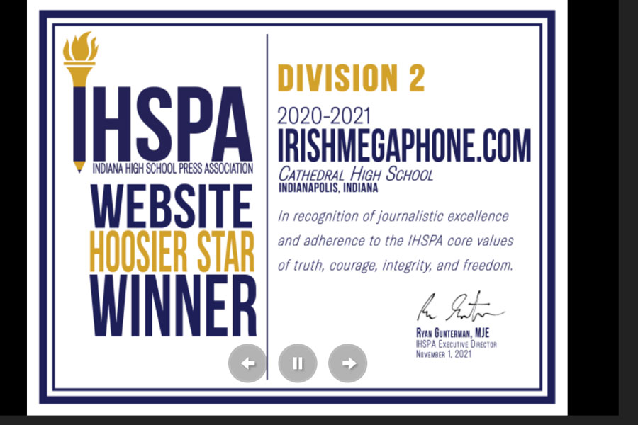 The Indiana High School Press Association tweeted results of the 2021 Hoosier Star competition. 