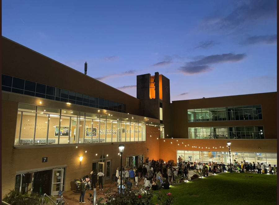 It was a beautiful night on The Hill for students to dance outside during the Homecoming Dance.