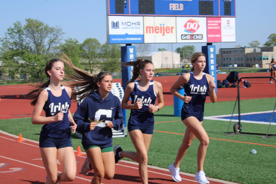 Cathedral Track & Field team visits Whiteland for the J.V. invite. 85º F heat and high wind speeds were serious factors during the meet, but nonetheless the Irish came out and showed their finest. Head Coach John O’Hara had this to say about the meet, “We’re not going to race down against our competition, we’re going to race above it."