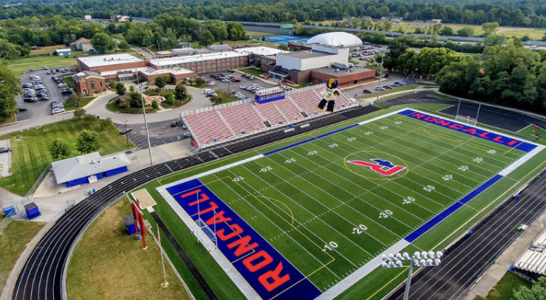 Photo evidence of Prediction Bear scouting the Roncalli turf. It is important to take into account all factors before making these predictions.