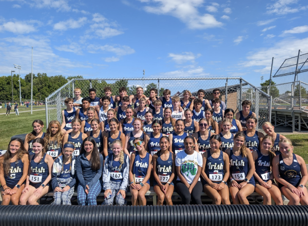 The 2025 cross country team poses for a picture before competing in the Brownsburg Invitational. Multiple athletes ran a personal best and all athletes ran a beautiful race. Senior varsity runner Nolan McCrackin said, “Out to a great start with incredible PRs and with great potential for the rest of the season. We have a great team with amazing progress being made for the rest of the season.”
