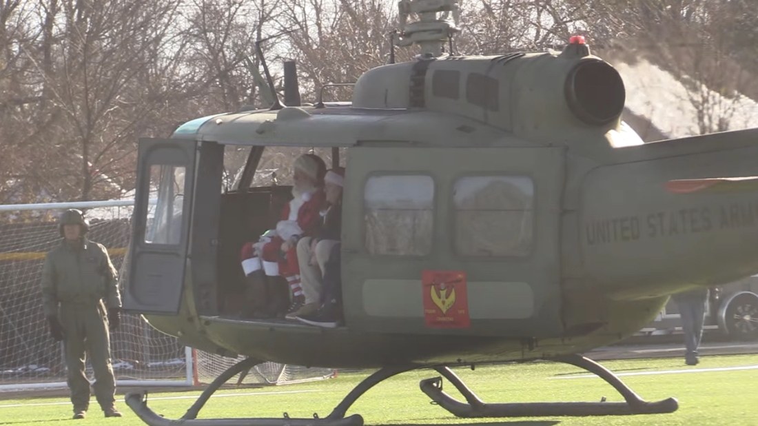 Santa Claus arrived at Cathedral in a helicopter early Monday morning. The kids were ecstatic and cheered as he landed. “It was a great day. Lots of kids smiling and laughing. The closing ceremony was adorable.”, said Lewis. 